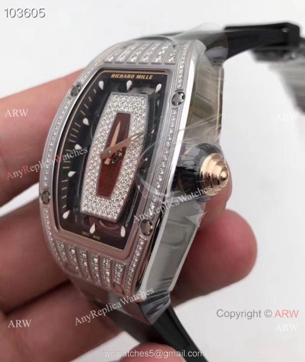 NEW! AAA Copy Richard Mille RM 07-01 Diamond Watch For Women NEW! AAA Copy Richard Mille RM 07-01 Diamond Watch For Women