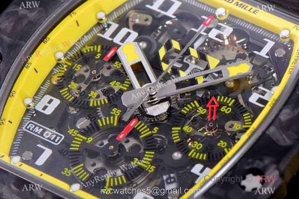 KV Factory Richard Mille RM011 Flyback Chronograph Yellow Storm Watch Chronograph KV Factory Richard Mille RM011 Flyback Chronograph Yellow Storm Watch Chronograph