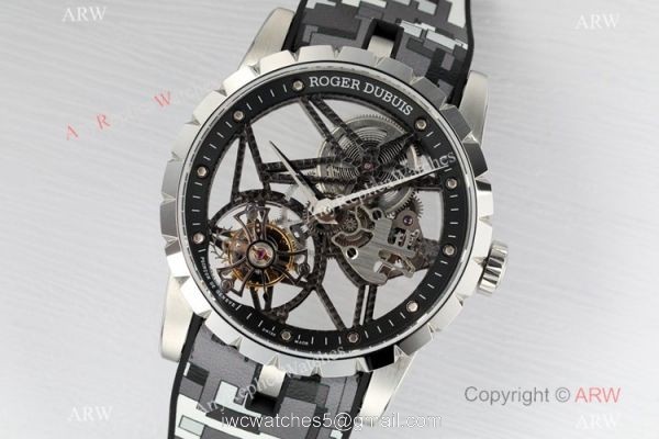 2021 New! Roger Dubuis Excalibur Skeleton Flying Tourbillon BBR Factory Watch 2021 New! Roger Dubuis Excalibur Skeleton Flying Tourbillon BBR Factory Watch