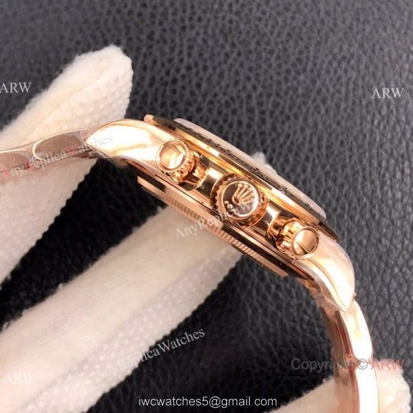 Super Clone Rolex Daytona Rose Gold Watch 1:1 Best Noob Factory 4130 Movement Super Clone Rolex Daytona Rose Gold Watch 1:1 Best Noob Factory 4130 Movement