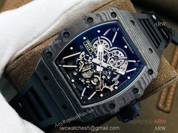 RM Factory 1:1 Swiss Copy Richard Mille RM35-02 Rafael Nadal Swiss NH05 Watch All Black RM Factory 1:1 Swiss Copy Richard Mille RM35-02 Rafael Nadal Swiss NH05 Watch All Black