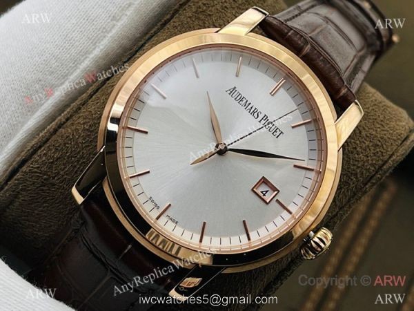 New 2021! Swiss Grade One Audemars Piguet Jules Audemars 3120 Automatic Watch Rose Gold Silver Face New 2021! Swiss Grade One Audemars Piguet Jules Audemars 3120 Automatic Watch Rose Gold Silver Face