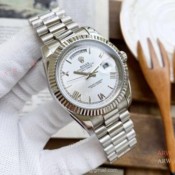 Copy Rolex Presidential Day Date Watches Ice Blue Dial 40mm Copy Rolex Presidential Day Date Watches Ice Blue Dial 40mm