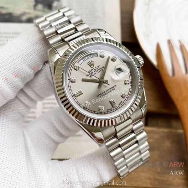 Replica Rolex Day Date President 40mm Watches Red Diamond Dial Replica Rolex Day Date President 40mm Watches Red Diamond Dial