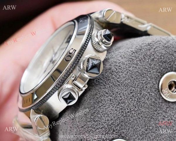 Japan Grade Cartier Pasha De Swiss Quartz Watch Stainless Steel Japan Grade Cartier Pasha De Swiss Quartz Watch Stainless Steel
