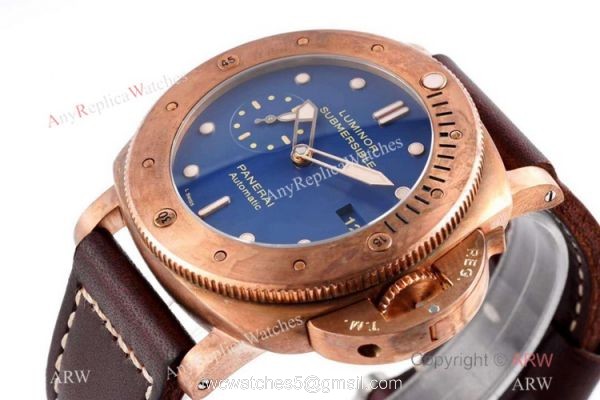 ZF Factory Panerai Luminor Pam00671 Watch Bronze Case Blue Dial ZF Factory Panerai Luminor Pam00671 Watch Bronze Case Blue Dial