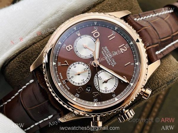 2021 New! Swiss 7750 Breitling Navitimer 08 Chronograph Watch Rose Gold 2021 New! Swiss 7750 Breitling Navitimer 08 Chronograph Watch Rose Gold