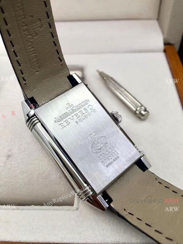 AAA Quality Copy Jaeger LeCoultre Grande Reverso Duo Watch SS Black Dial with Date AAA Quality Copy Jaeger LeCoultre Grande Reverso Duo Watch SS Black Dial with Date