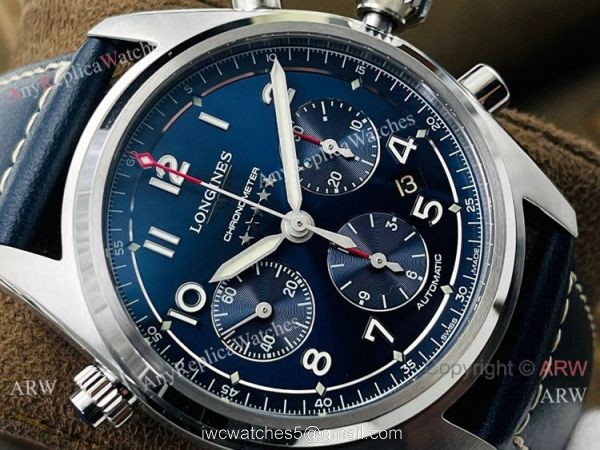 CF Factory 1:1 Replica Longines Spirit ETA 7753 Chronograph Watch Blue Face CF Factory 1:1 Replica Longines Spirit ETA 7753 Chronograph Watch Blue Face