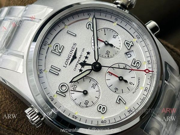 CF Factory Longines Spirit Chronograph Stainless Steel White Dial Watch 40MM CF Factory Longines Spirit Chronograph Stainless Steel White Dial Watch 40MM
