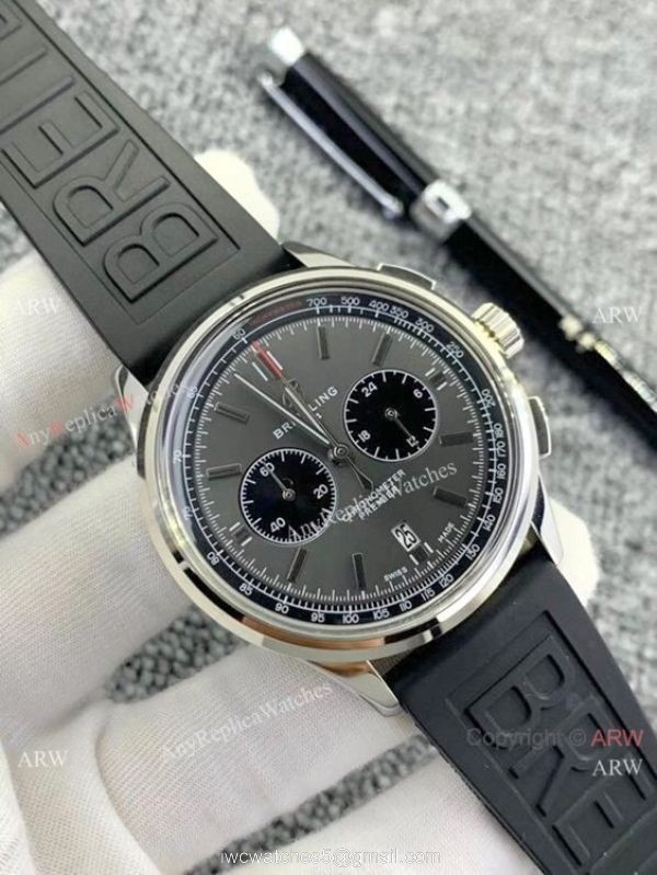 Breitling Premier B01 Chronograph Copy Watches Blue Rubber Strap Breitling Premier B01 Chronograph Copy Watches Blue Rubber Strap