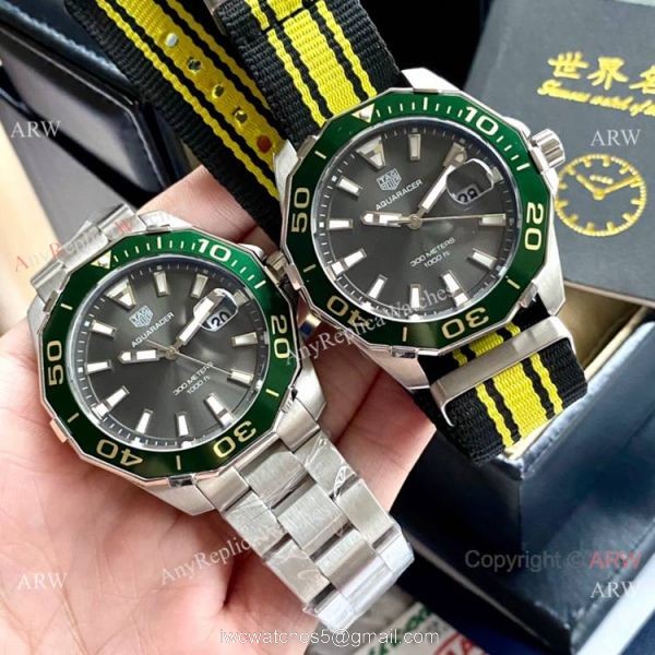 Japan Grade Copy Tag Heuer Aquaracer 300 Quartz Watch Green Bezel Japan Grade Copy Tag Heuer Aquaracer 300 Quartz Watch Green Bezel