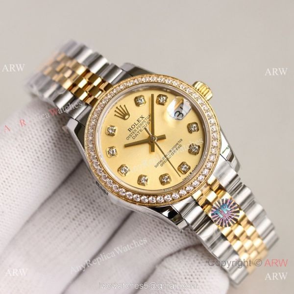 TR Factory 904L Swiss Rolex Datejust 31mm Lady Watch Gray Diamond Dial TR Factory 904L Swiss Rolex Datejust 31mm Lady Watch Gray Diamond Dial
