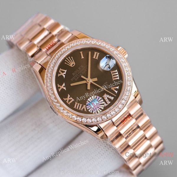 TR Factory 904L Steel Rolex Oyster Perpetual Datejust 31mm Lady Rose Gold Diamonds TR Factory 904L Steel Rolex Oyster Perpetual Datejust 31mm Lady Rose Gold Diamonds