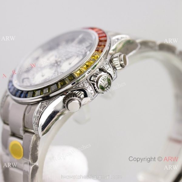 2021 NEW! Swiss Rolex Daytona JH 7750 904L Stainless Steel Watch Arabic Diamond Dial 2021 NEW! Swiss Rolex Daytona JH 7750 904L Stainless Steel Watch Arabic Diamond Dial