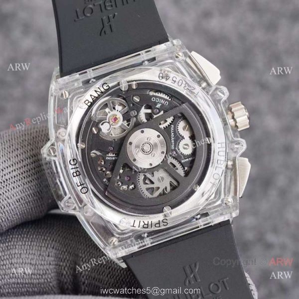 Top Quality Hublot Spirit of Big Bang Unico Sapphire Watch White Rubber Strap Top Quality Hublot Spirit of Big Bang Unico Sapphire Watch White Rubber Strap
