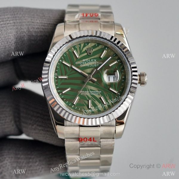 Rolex Datejust II 41mm Watch Stainless Steel Oyster Blue Palm Dial Rolex Datejust II 41mm Watch Stainless Steel Oyster Blue Palm Dial