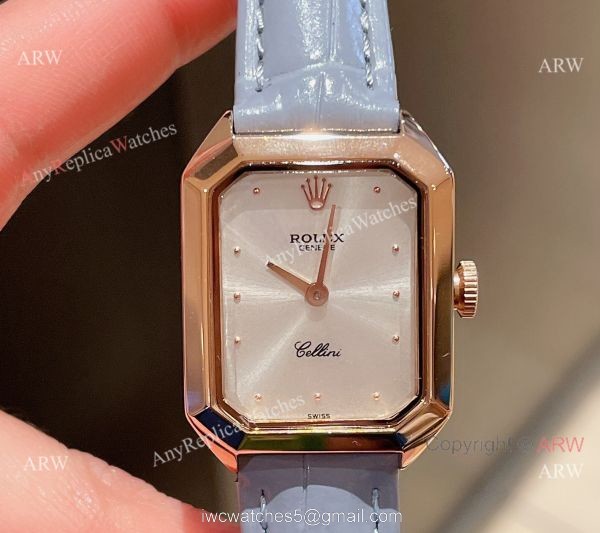 Fake Rolex Cellini Lady Dark Green Dial Rose Gold Case 24mm Watch Fake Rolex Cellini Lady Dark Green Dial Rose Gold Case 24mm Watch