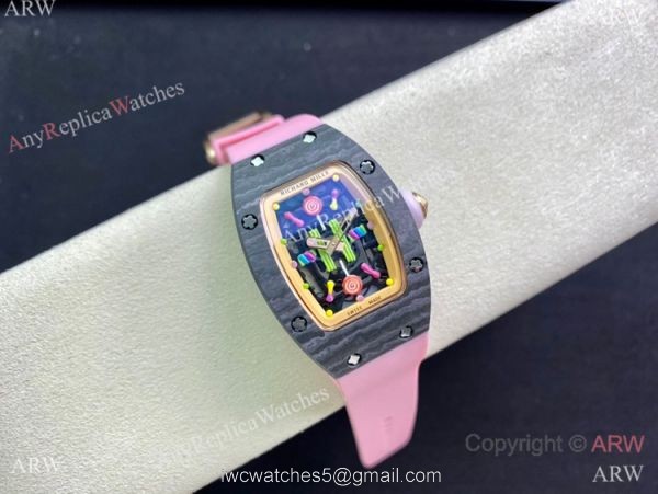 Swiss Replica Richard Mille RM007 BonBon Watch Carbon Case Swiss Replica Richard Mille RM007 BonBon Watch Carbon Case