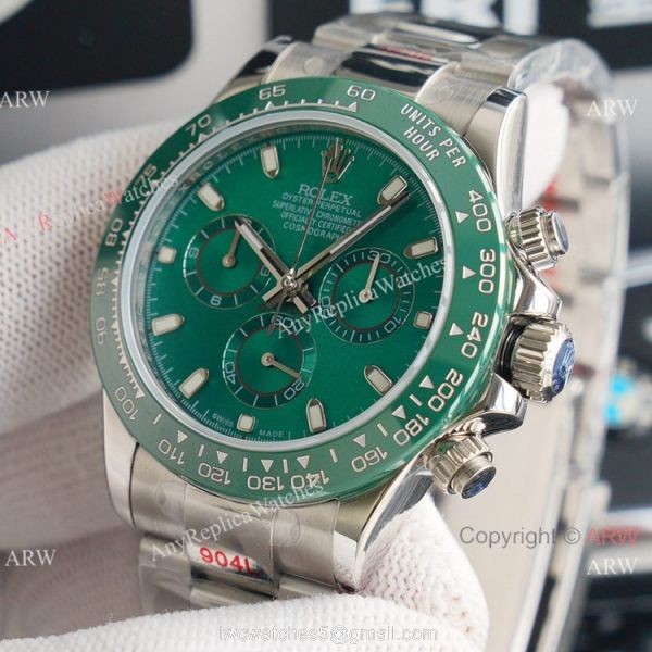 Swiss Grade 1 Copy Rolex Cosmograph Daytona ETA7750 Chronograph Watch Green Ceramic Bezel Swiss Grade 1 Copy Rolex Cosmograph Daytona ETA7750 Chronograph Watch Green Ceramic Bezel
