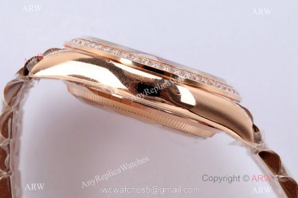 (EW) 1-1 Super Clone Rolex Day-Date 36mm Rose Gold Diamond Watch Swiss 3255 Movement (EW) 1-1 Super Clone Rolex Day-Date 36mm Rose Gold Diamond Watch Swiss 3255 Movement