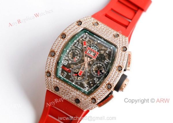 Diamond Richard Mille RM 11-FM Felipe Massa Chronograph Watches Best Replica Diamond Richard Mille RM 11-FM Felipe Massa Chronograph Watches Best Replica