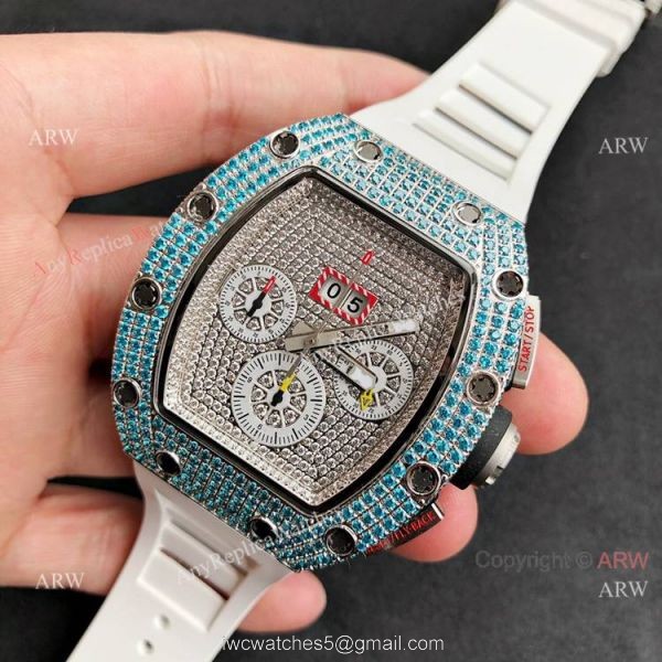 New Diamond Richard Mille RM 11-FM Flyback Chronograph Asia 7750 Watch Replica New Diamond Richard Mille RM 11-FM Flyback Chronograph Asia 7750 Watch Replica