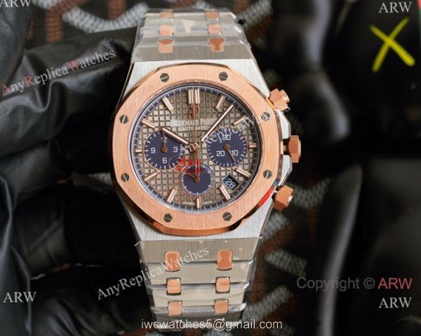 Knockoff Audemars Piguet Royal Oak 42mm Watch 2-Tone Rose Gold Chronograph Knockoff Audemars Piguet Royal Oak 42mm Watch 2-Tone Rose Gold Chronograph