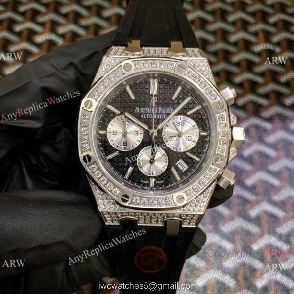 Iced Out Audemars Piguet Royal Oak Chronograph Watches 42mm for Men Iced Out Audemars Piguet Royal Oak Chronograph Watches 42mm for Men