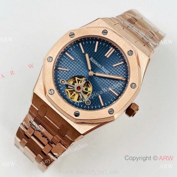 Copy Audemars Piguet Tourbillon Royal Oak Men Watch Rose Gold Case Copy Audemars Piguet Tourbillon Royal Oak Men Watch Rose Gold Case