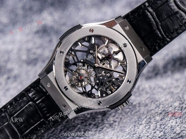 Silver Hublot Skeleton Tourbillon Clone Watch Hublot Classic Fusion 42mm Watch Silver Hublot Skeleton Tourbillon Clone Watch Hublot Classic Fusion 42mm Watch