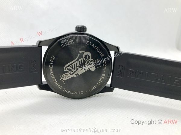 Vintage Breitling Premier Automatic Replica Watch Solid Black Vintage Breitling Premier Automatic Replica Watch Solid Black