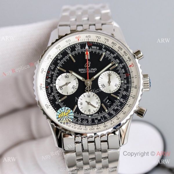 JH Factory Swiss Breitling Navitimer 01 Blue White Dial Watch 7750 Movement JH Factory Swiss Breitling Navitimer 01 Blue White Dial Watch 7750 Movement