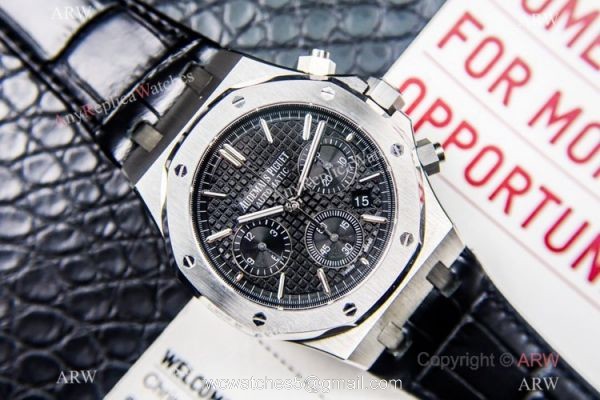 Grade 1A Swiss Copy Audemars Piguet Royal Oak ETA7750 Black Chronograph Watch 41mm for Men Grade 1A Swiss Copy Audemars Piguet Royal Oak ETA7750 Black Chronograph Watch 41mm for Men