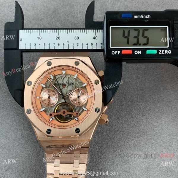 High Quality Audemars Piguet Royal Oak Offshore Skeleton Rose Gold Watch High Quality Audemars Piguet Royal Oak Offshore Skeleton Rose Gold Watch