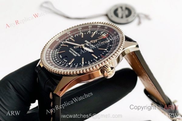 V7 Factory Swiss Replica Breitling Navitimer 1 Watch Black Dial Black Leather Strap V7 Factory Swiss Replica Breitling Navitimer 1 Watch Black Dial Black Leather Strap