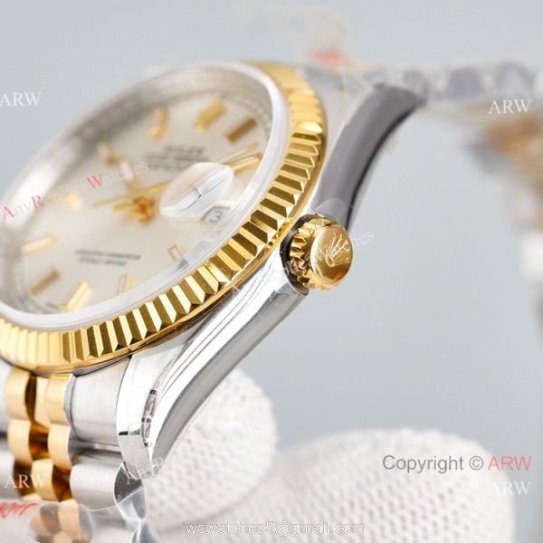 Swiss Grade Copy Rolex Oyster Perpetual Datejust eta2836 Watch 36mm 904L Two Tone Strap Swiss Grade Copy Rolex Oyster Perpetual Datejust eta2836 Watch 36mm 904L Two Tone Strap