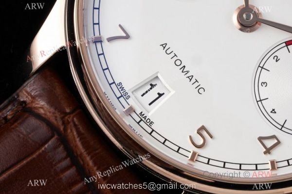 ZF Factory IWC Portugieser Automatic 7 Days Rose Gold White Dial Watch 42mm Brand NEW ZF Factory IWC Portugieser Automatic 7 Days Rose Gold White Dial Watch 42mm Brand NEW