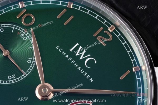 Super Clone IWC Schaffhausen Portugieser 7 Days IW500708 ZF Green Dial Swiss 52010 Super Clone IWC Schaffhausen Portugieser 7 Days IW500708 ZF Green Dial Swiss 52010