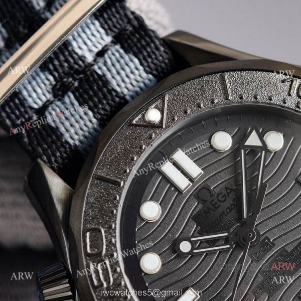 New 2021 Watch Swiss Replica Omega Black Seamaster Diver 300m Nato Strap New 2021 Watch Swiss Replica Omega Black Seamaster Diver 300m Nato Strap