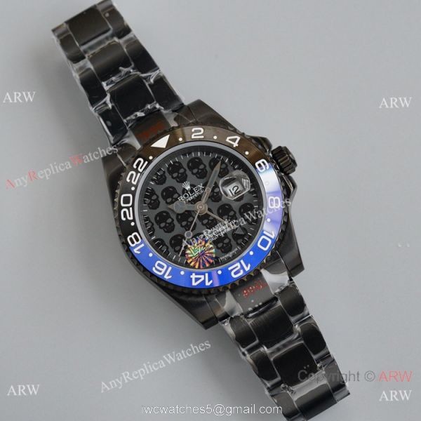 Swiss Copy Rolex GMT-Master II Blaken Watch Blue Black Ceramic 40mm Swiss Copy Rolex GMT-Master II Blaken Watch Blue Black Ceramic 40mm