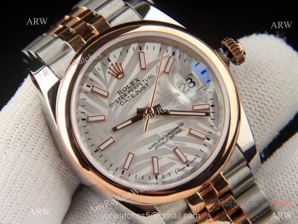 2021 New Copy Rolex Datejust 36 Silver Palm dial Domed Bezel Jubilee Watch 2021 New Copy Rolex Datejust 36 Silver Palm dial Domed Bezel Jubilee Watch
