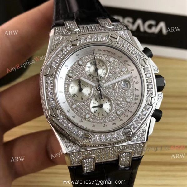 42mm Audemars Piguet Royal Oak Offshore Full Diamonds Watch Quartz Replica 42mm Audemars Piguet Royal Oak Offshore Full Diamonds Watch Quartz Replica