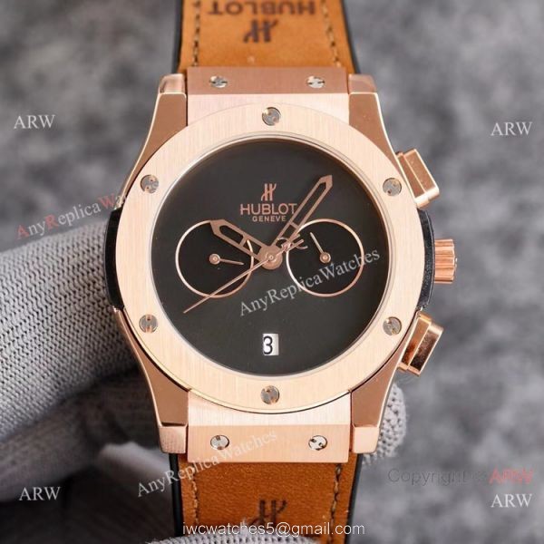 2021 New Copy Hublot Classic Fusion Onyx Dial Rose Gold Watch 43mm 2021 New Copy Hublot Classic Fusion Onyx Dial Rose Gold Watch 43mm