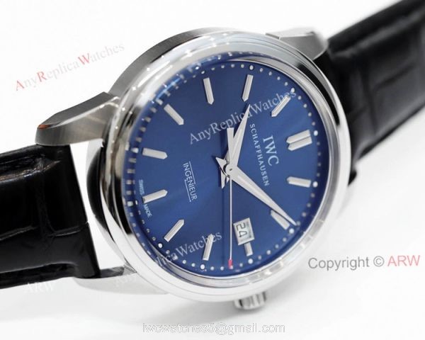 New IWC Ingenieur IW323310 Laureus Automatic Blue Face Black Leather Strap Watch Replica New IWC Ingenieur IW323310 Laureus Automatic Blue Face Black Leather Strap Watch Replica