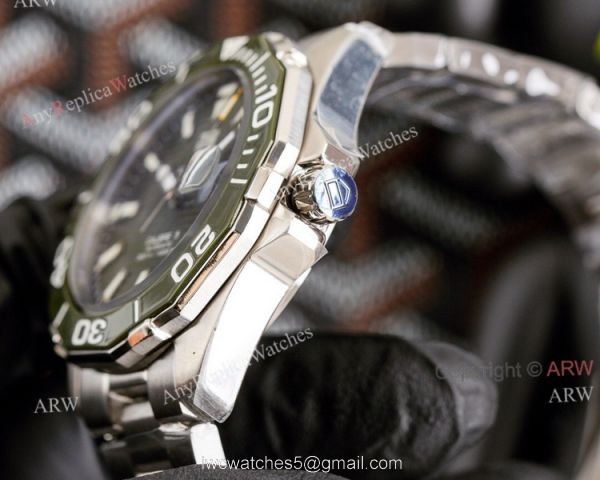 New Tag Heuer Aquaracer Green 43mm Stainless Steel Replica Watches New Tag Heuer Aquaracer Green 43mm Stainless Steel Replica Watches