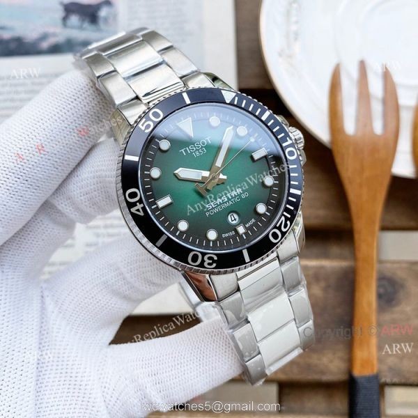 New Tissot Seastar 1853 Blue Face SS Replica Watch For Men 45mm New Tissot Seastar 1853 Blue Face SS Replica Watch For Men 45mm