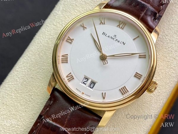 HG Factory Blancpain Villeret Grand Date 40mm 6669 Watch Gold Case HG Factory Blancpain Villeret Grand Date 40mm 6669 Watch Gold Case