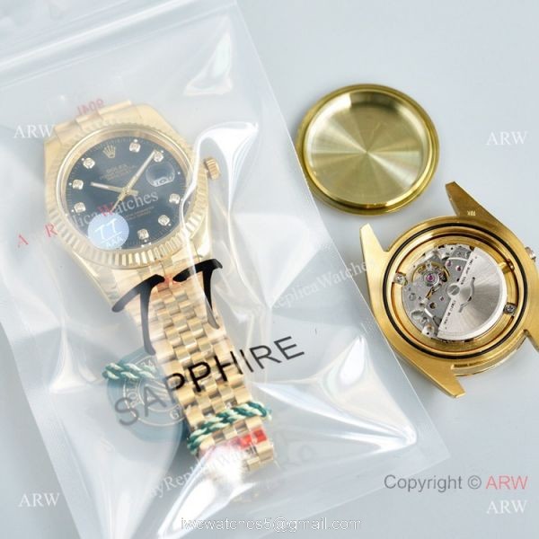 Swiss Quality Rolex Datejust II Citizen 8215 Watch Gold and Black Swiss Quality Rolex Datejust II Citizen 8215 Watch Gold and Black