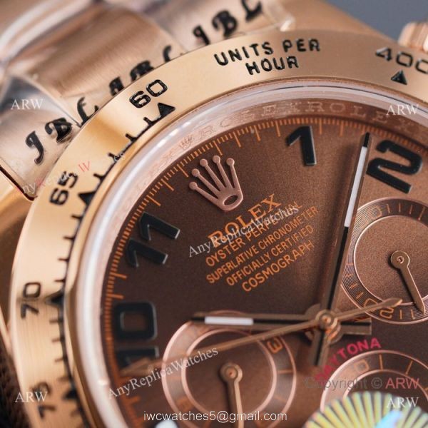 2021 New! Swiss Quality Replica Rolex Daytona 40 Watch Chocolate Arabic Markers 2021 New! Swiss Quality Replica Rolex Daytona 40 Watch Chocolate Arabic Markers